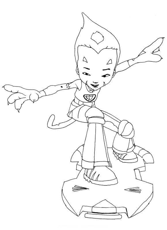 Zeichne Code Lyoko druckbare einfach