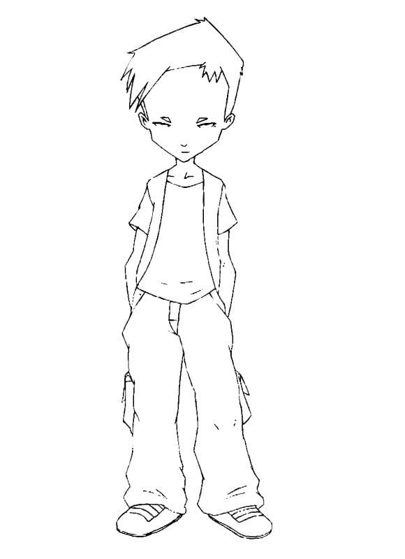 Zeichne Code Lyoko kostenlos schlicht