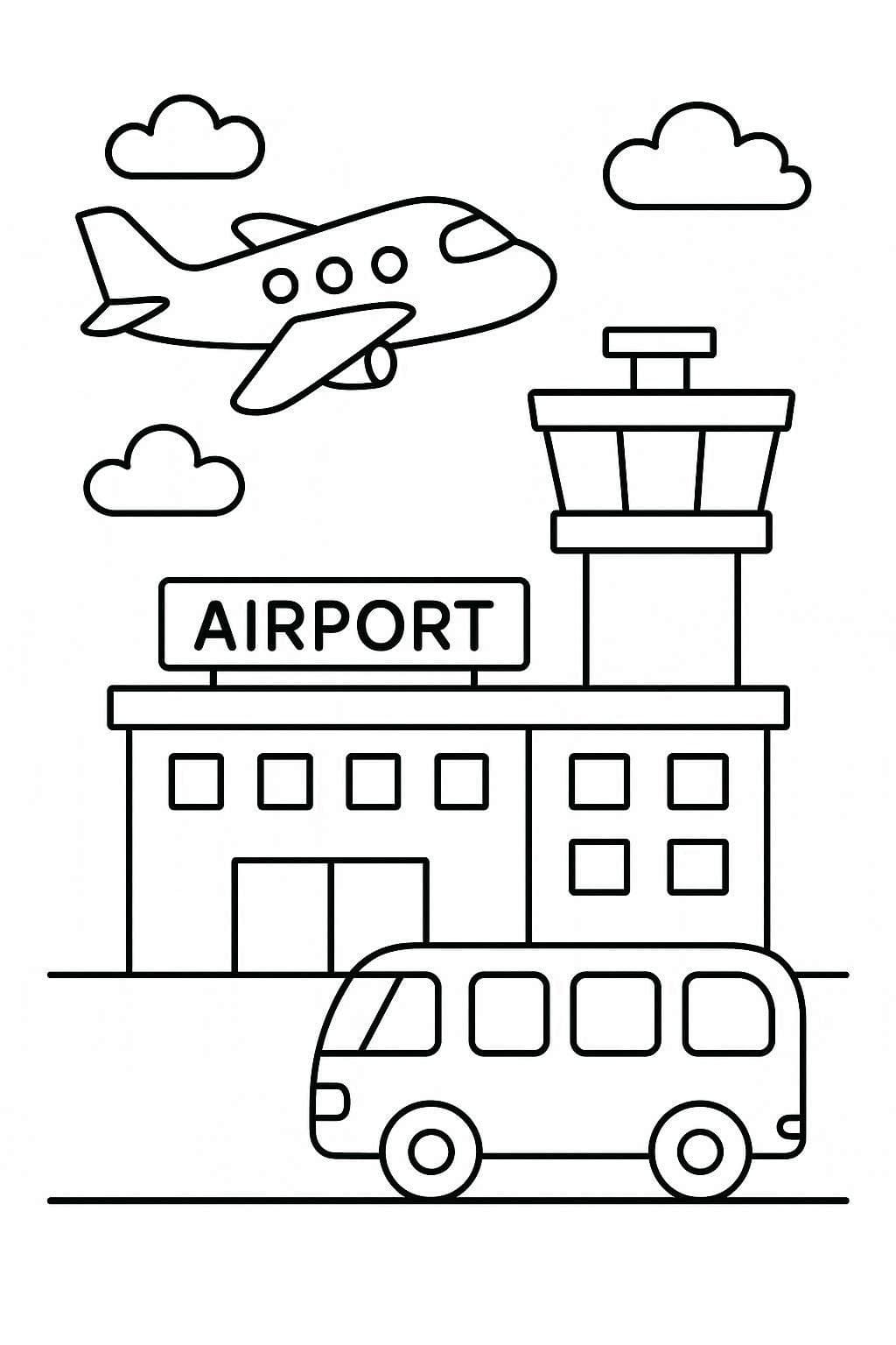 Zeichne Flughafen einfach