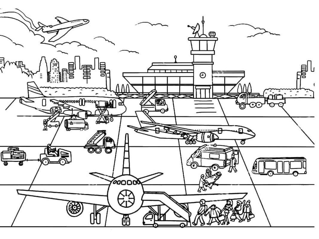 Zeichne Flughafen kostenlos basisch