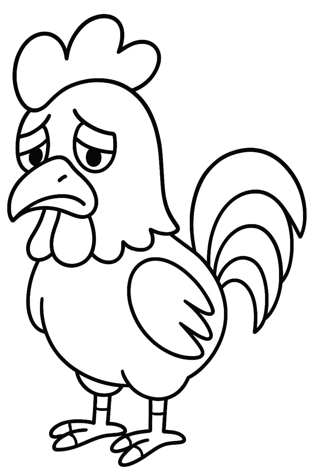 Zeichne Hahn basisch