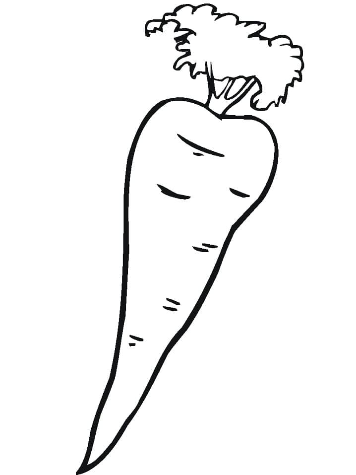 Zeichne Karotte kostenlos einfach