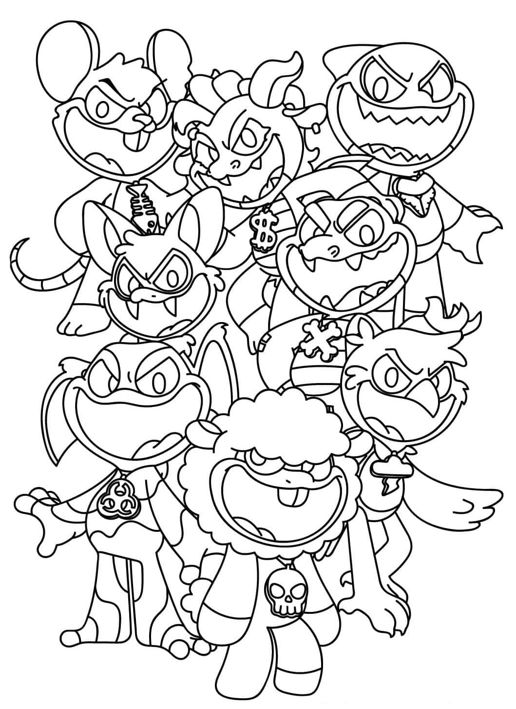 Zeichne Nightmare Critters für Kinder