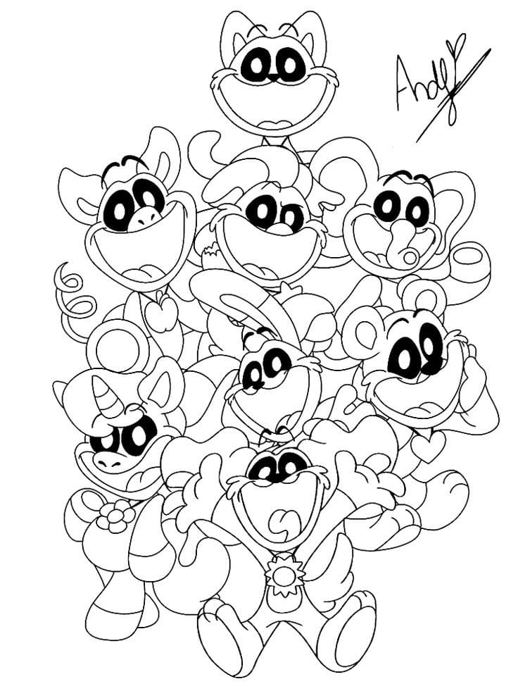 Zeichne Nightmare Critters kostenlos druckbare