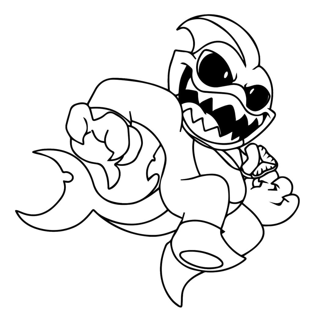 Zeichne Nightmare Critters kostenlos druckbare basisch