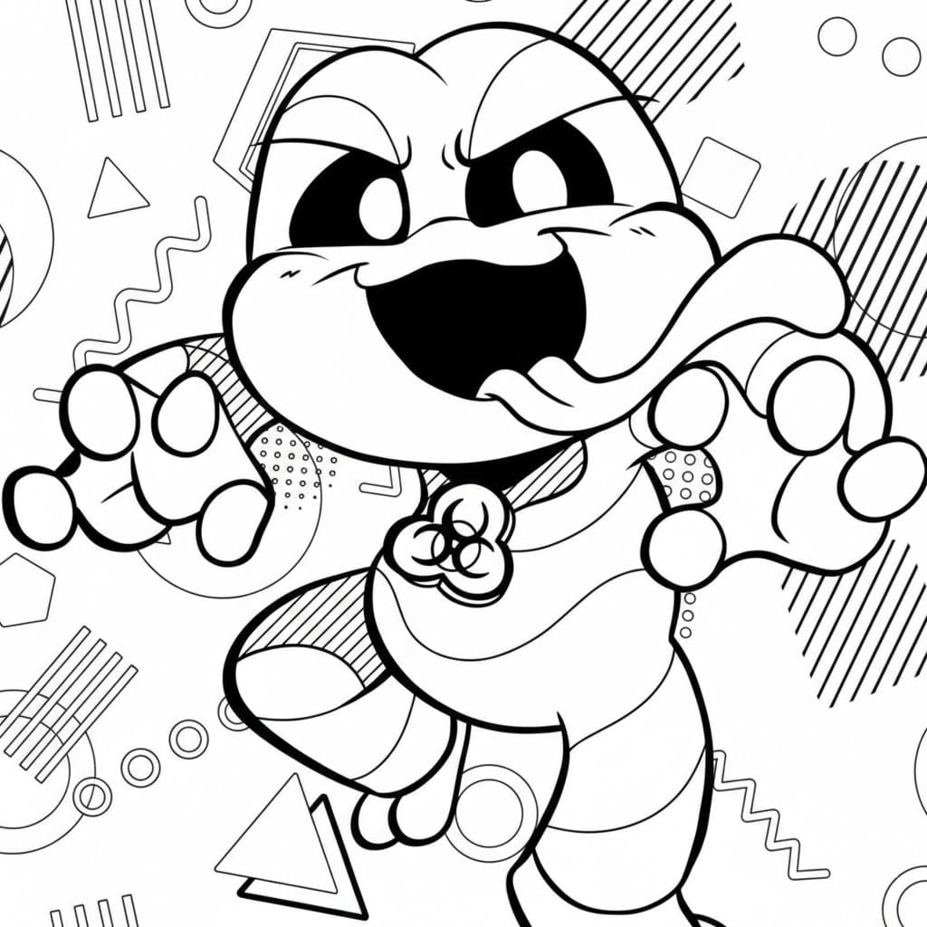 Zeichne Nightmare Critters zum Ausdrucken für Kinder