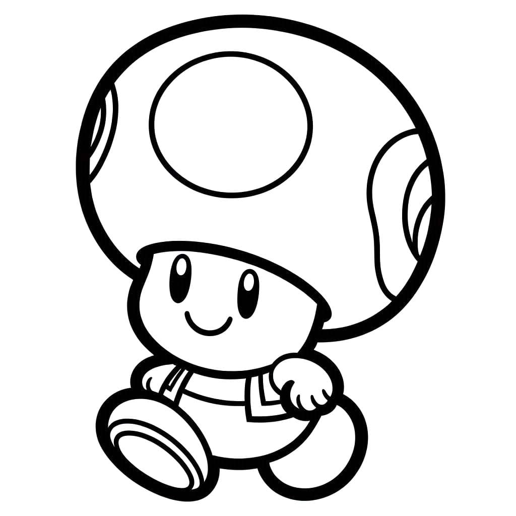 Zeichne Toad druckbare