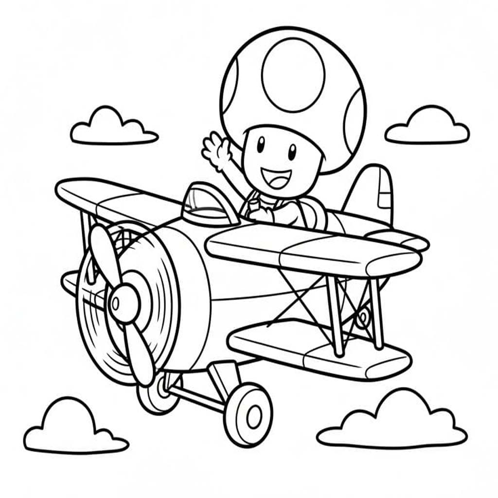 Zeichne Toad druckbare basisch