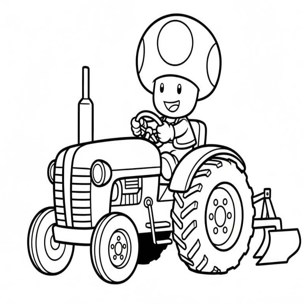 Zeichne Toad druckbare für Kinder