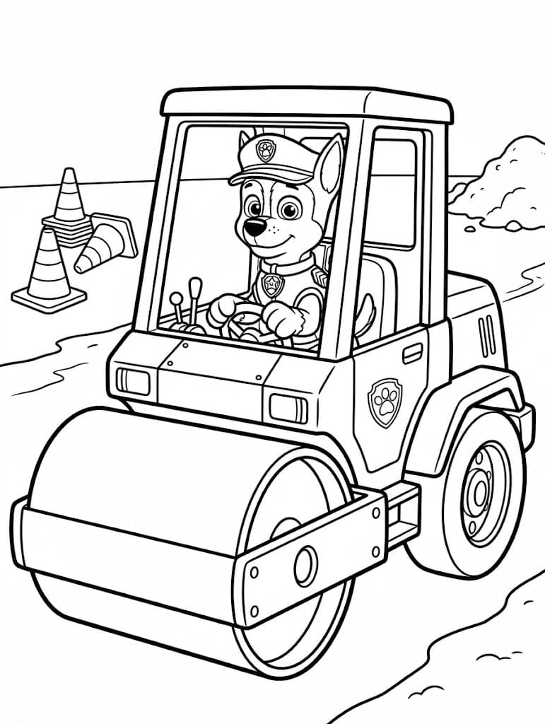 Zeichne Tracker Paw Patrol