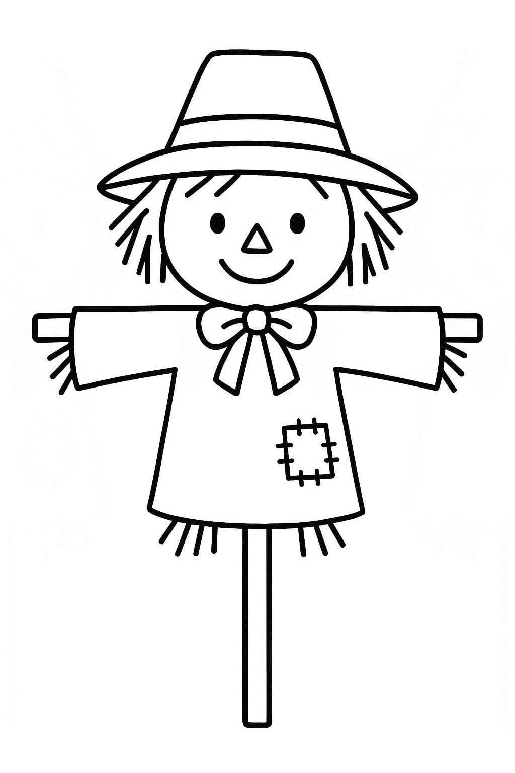 Zeichne Vogelscheuche