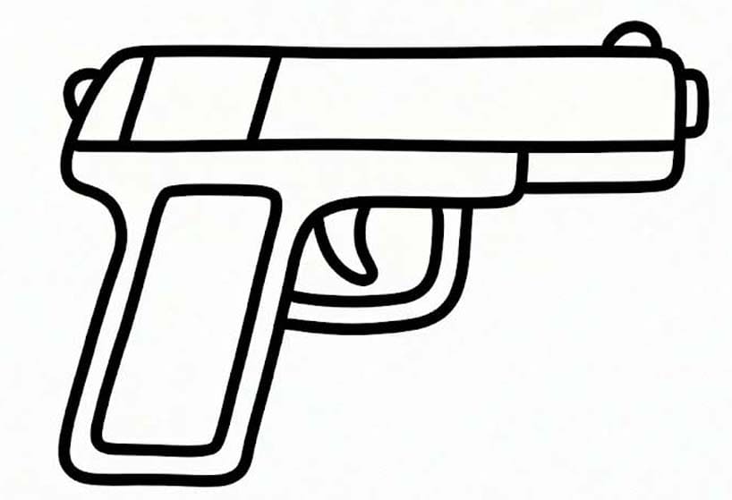 Zeichnung Pistolen basisch