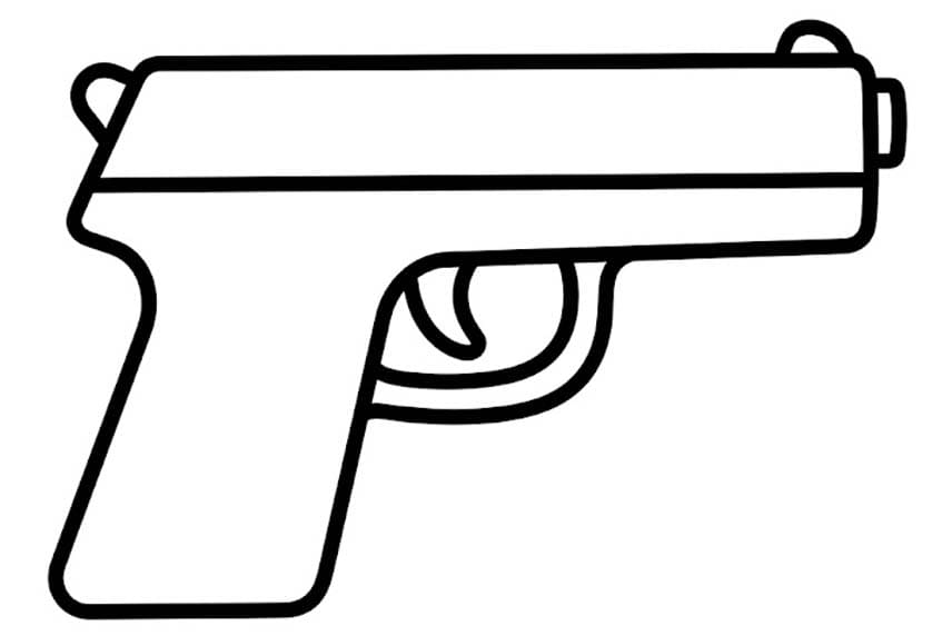 Zeichnung Pistolen druckbare für Kinder