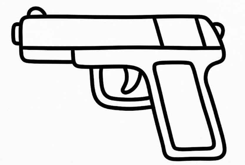 Zeichnung Pistolen einfach