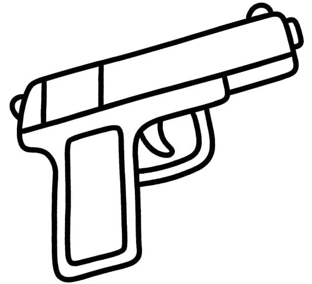 Zeichnung Pistolen schlicht
