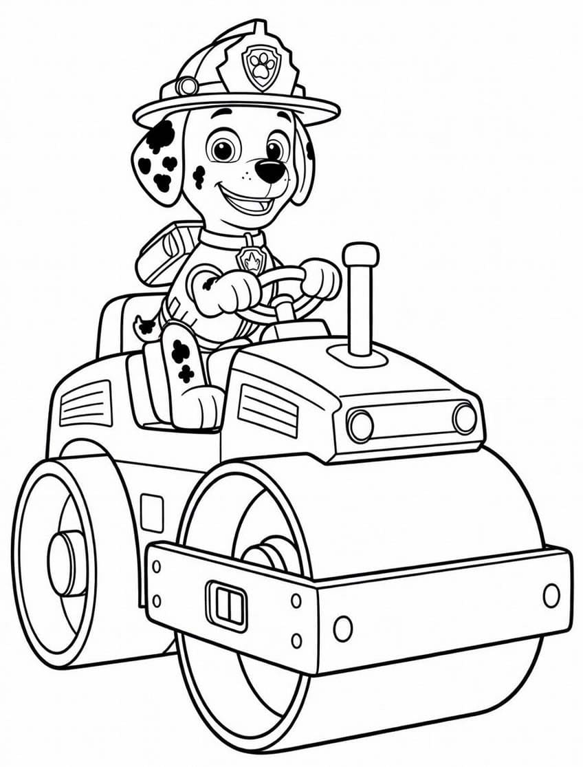 Zeichnung von Marshall Paw Patrol