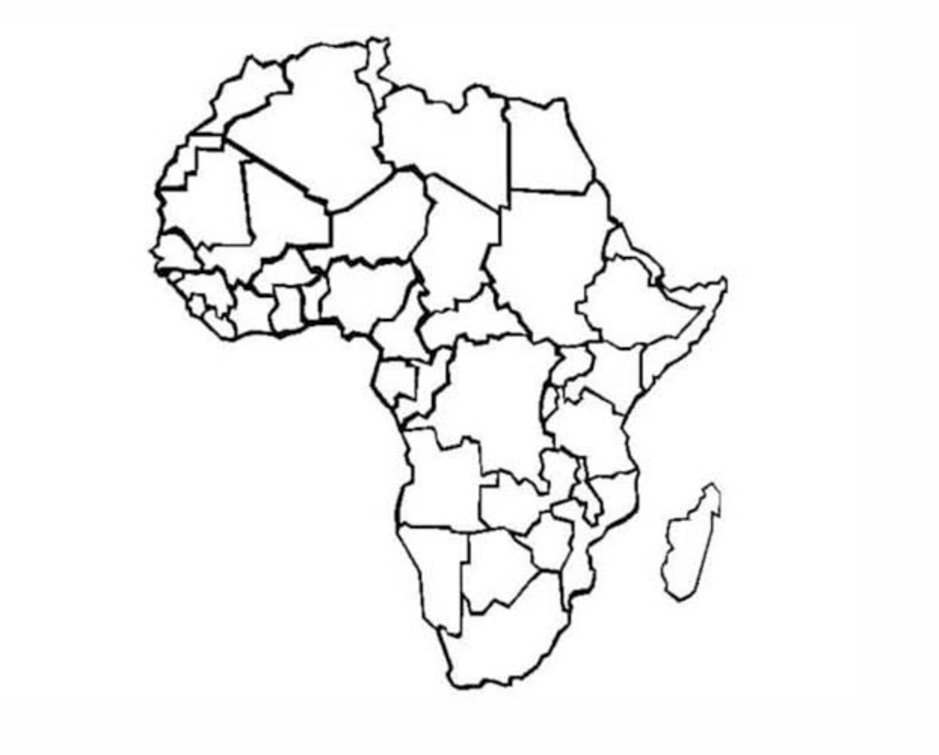 Afrika druckbare