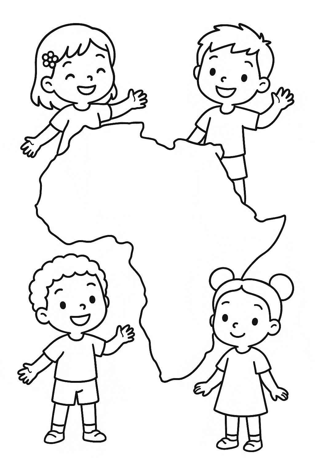 Afrika kostenlos druckbare einfach