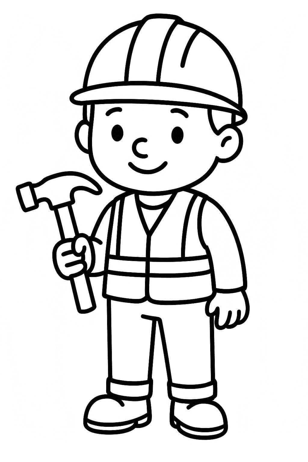 Bauarbeiter Kostenlos druckbar