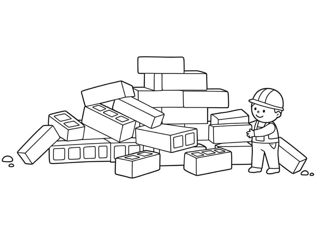 Bauarbeiter Kostenlos druckbar basisch