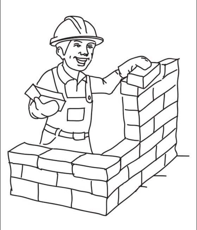 Bauarbeiter Kostenlos schlicht