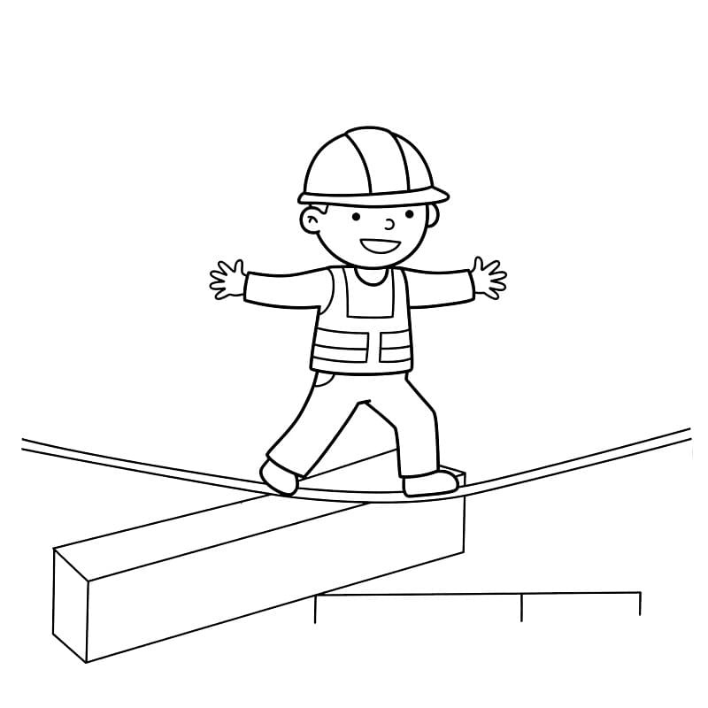 Bauarbeiter Zum Ausdrucken