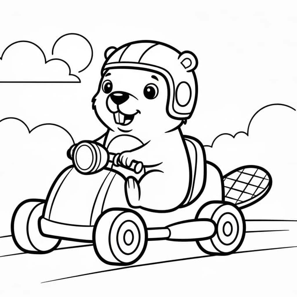 Biber druckbare für Kinder