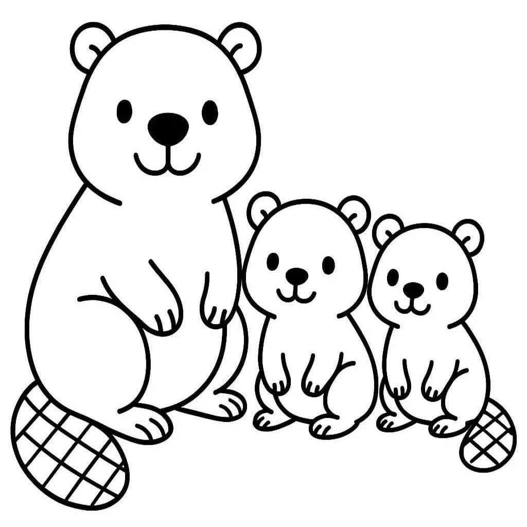 Biber kostenlos druckbare einfach