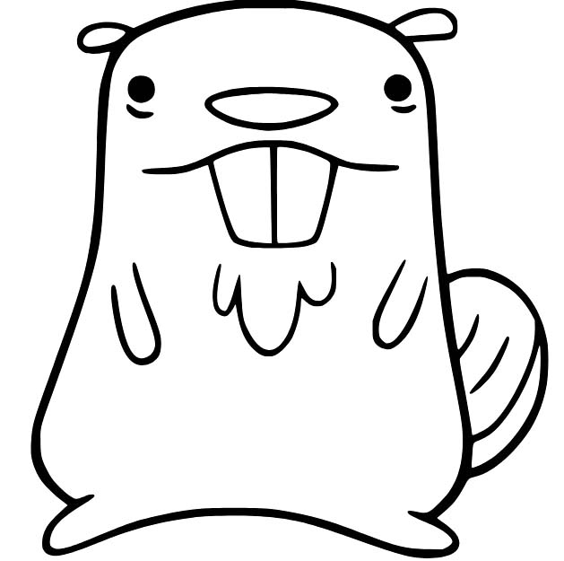 Biber kostenlos druckbare schlicht