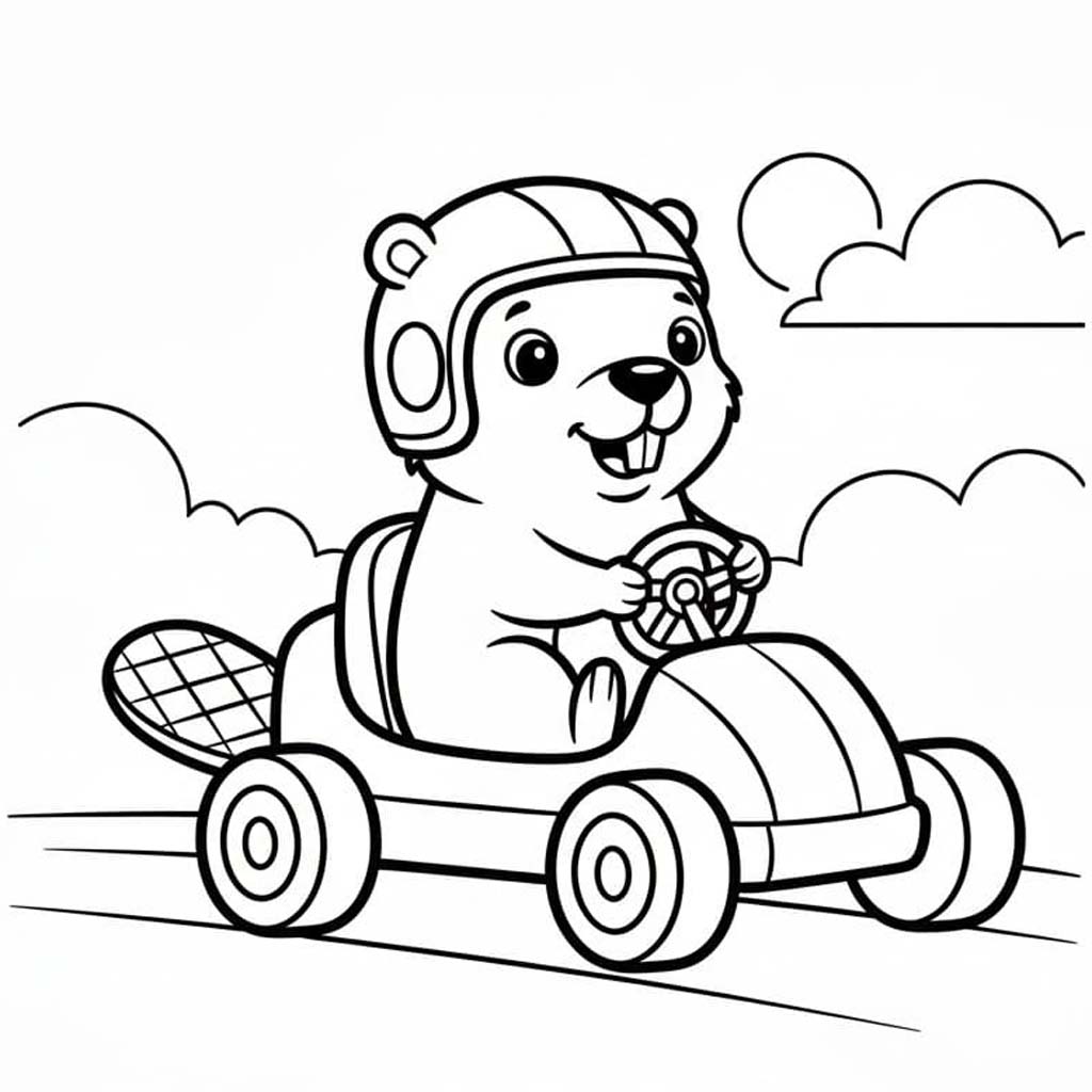 Biber zum Ausdrucken für Kinder