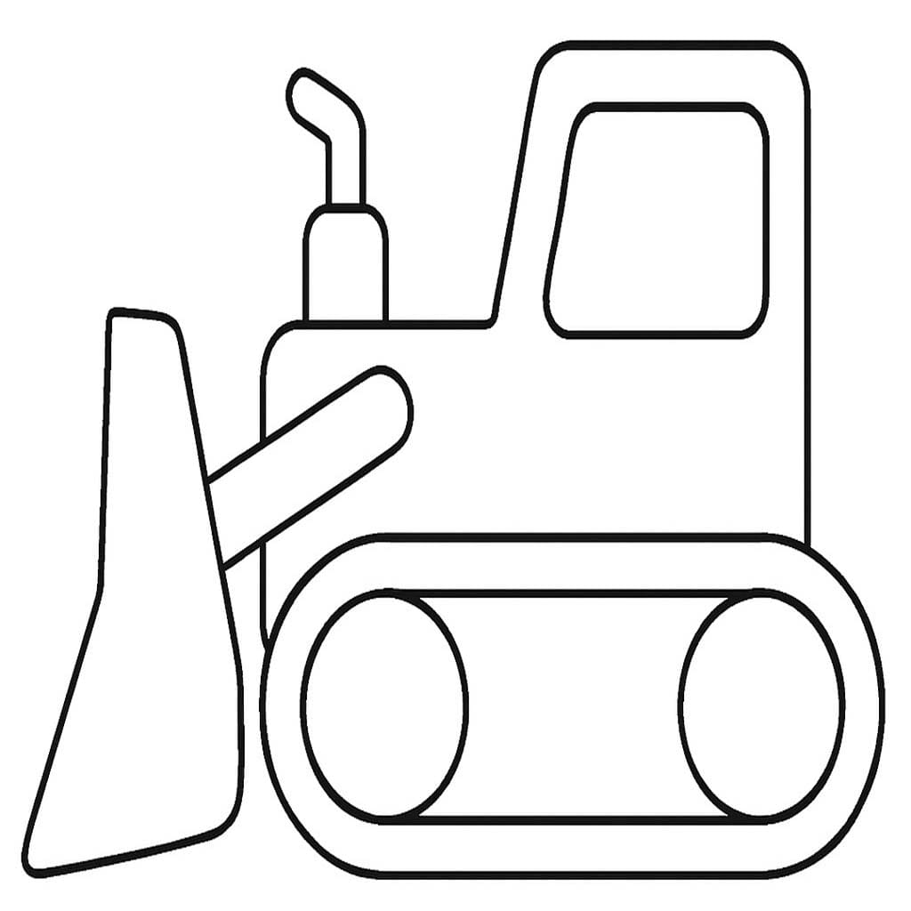 Bulldozer kostenlos druckbare schlicht