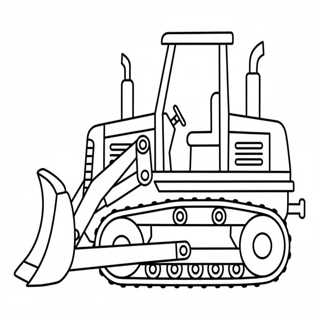 Bulldozer zum Ausdrucken