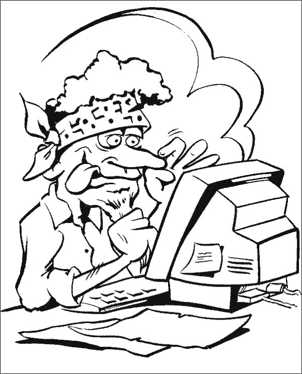 Computer zum Ausdrucken für Kinder