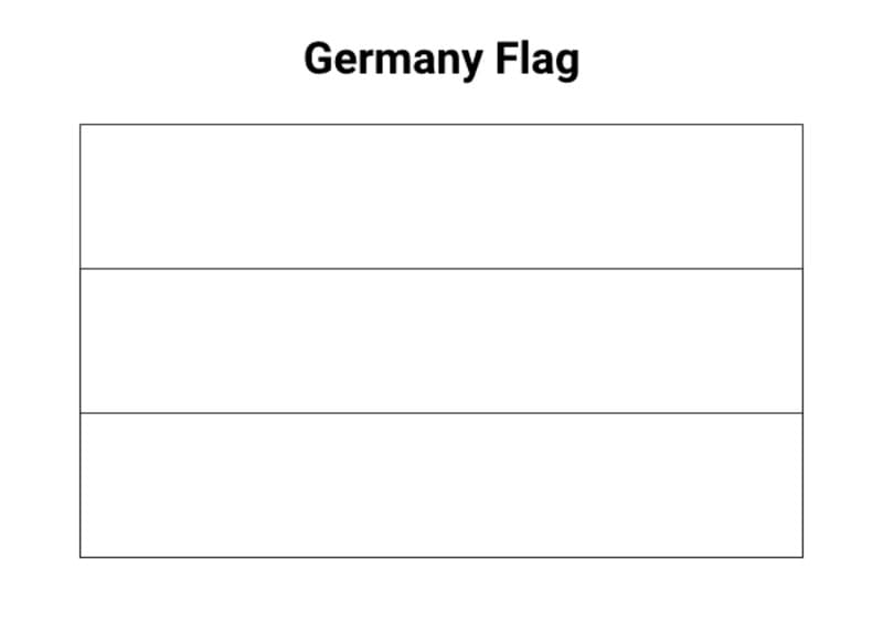 Druckbar Flagge Deutschlands