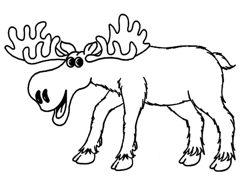 Elch kostenlos druckbare einfach