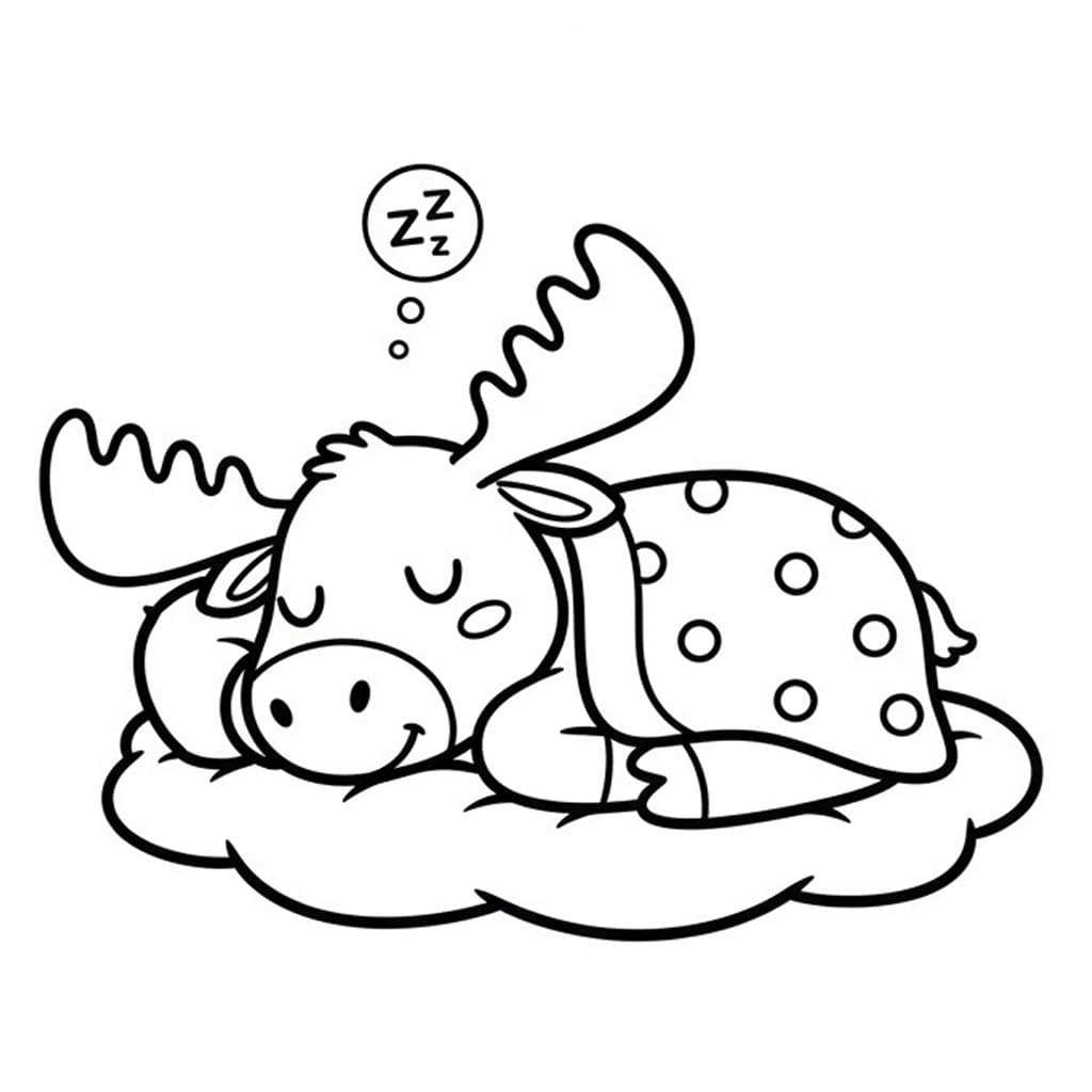 Elch zum Ausdrucken für Kinder