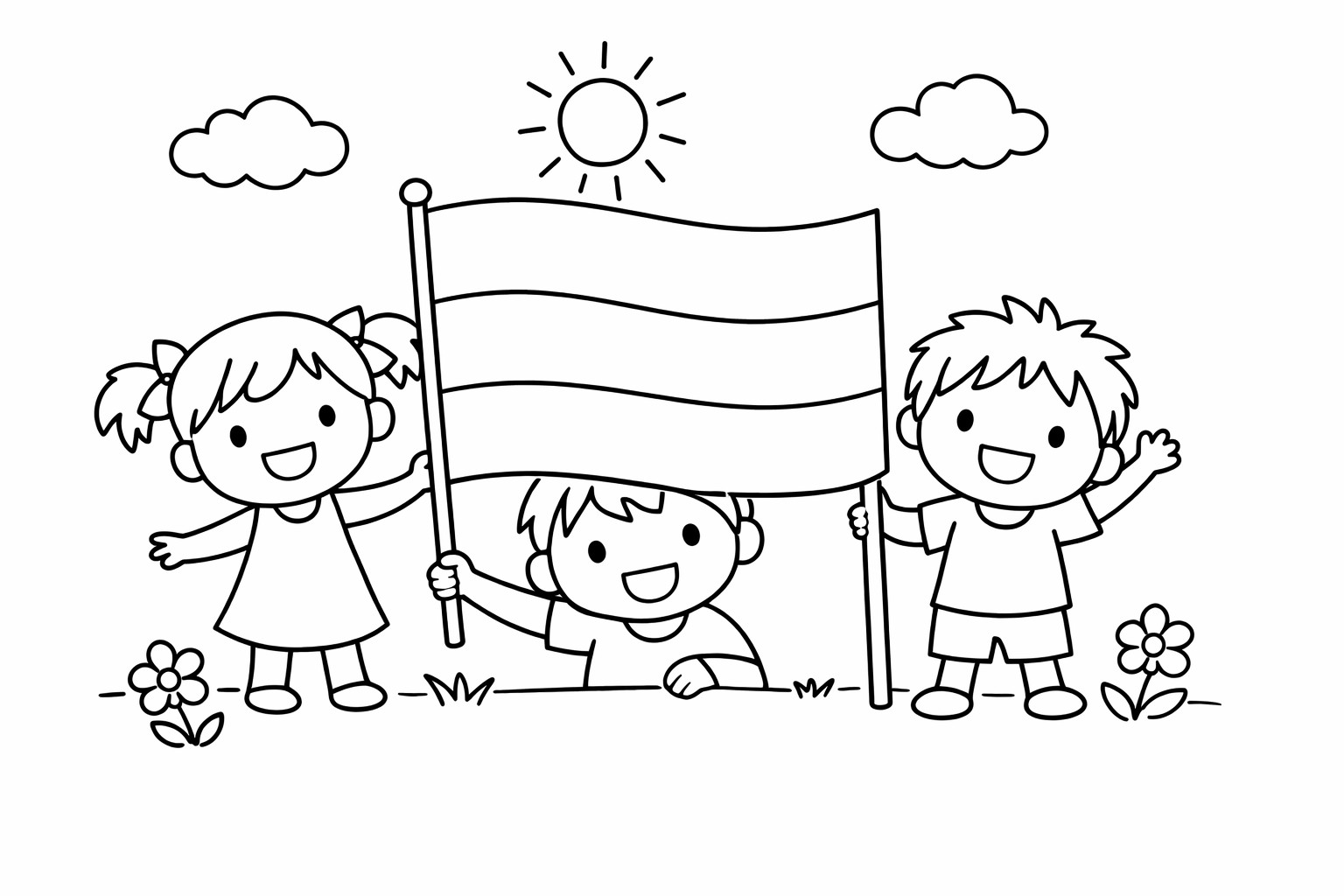 Flagge Deutschlands druckbar basisch