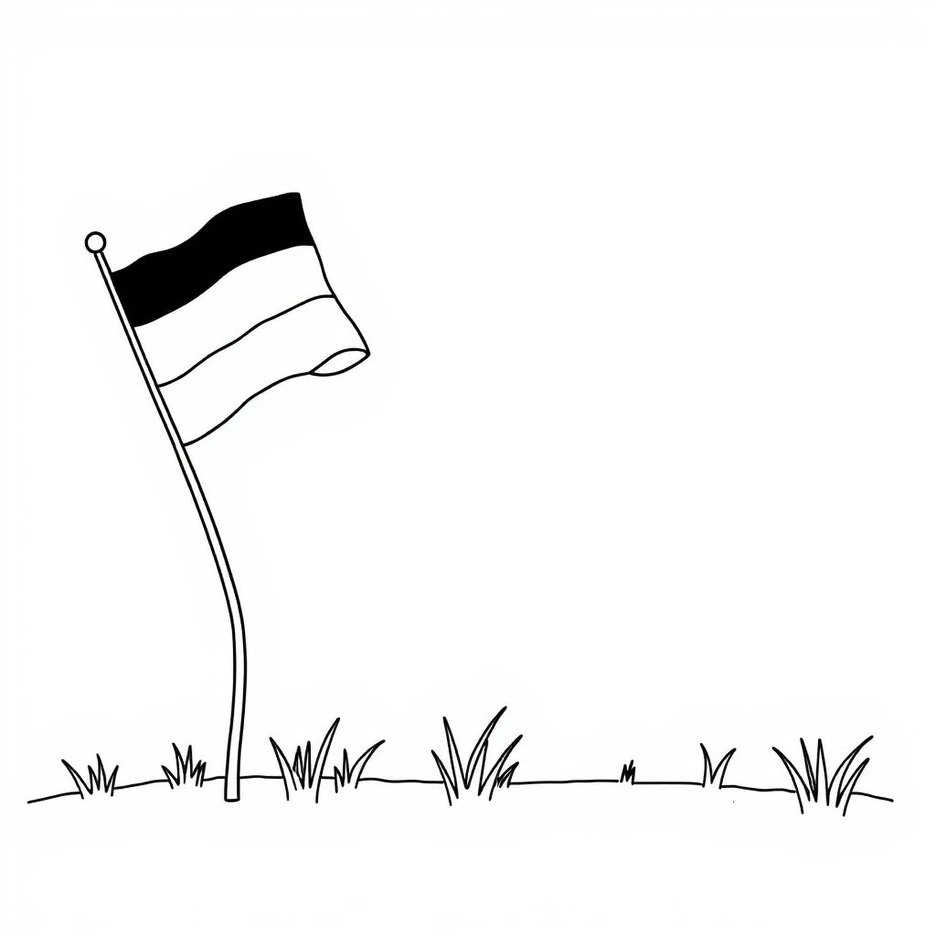 Flagge Deutschlands druckbar einfach