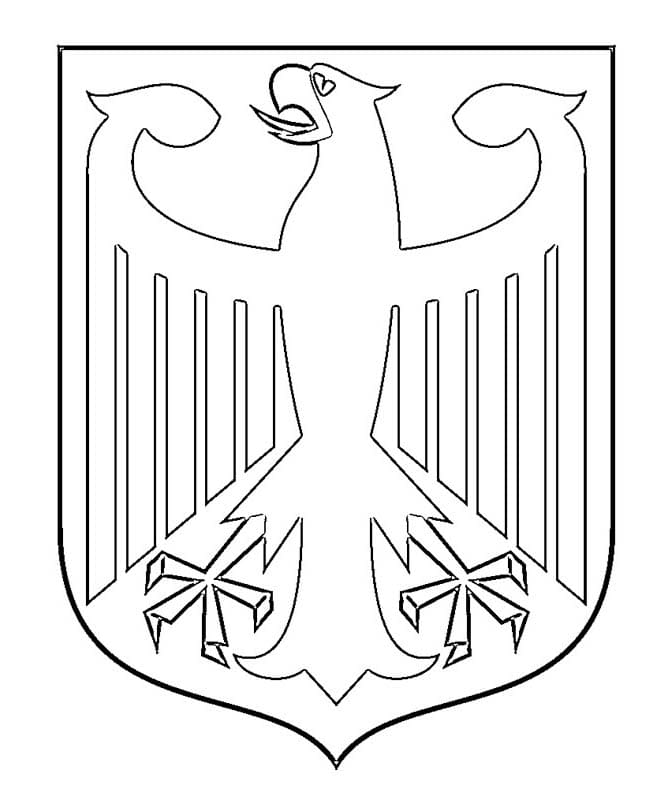 Flagge Deutschlands druckbar schlicht