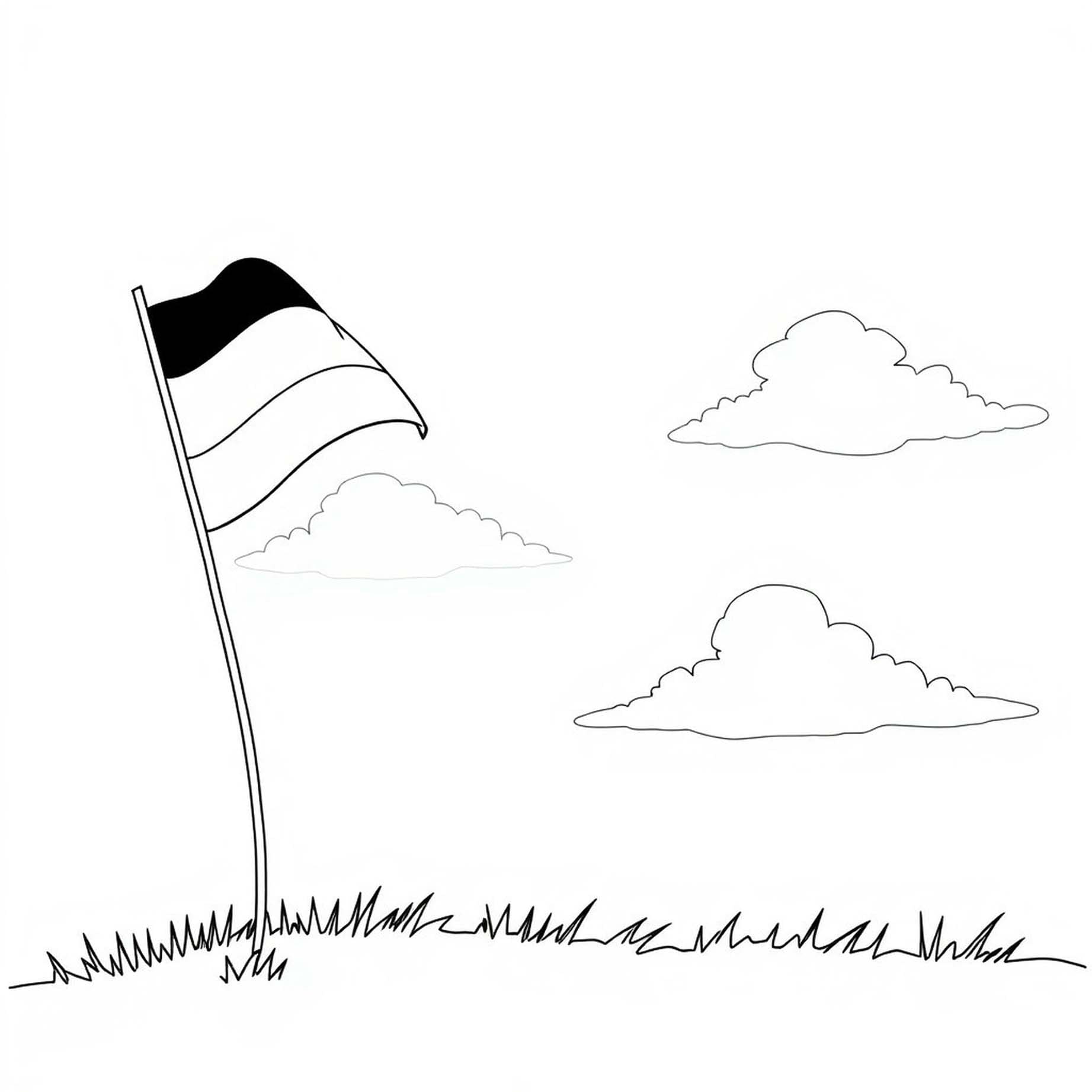 Flagge Deutschlands Kostenlos druckbar schlicht