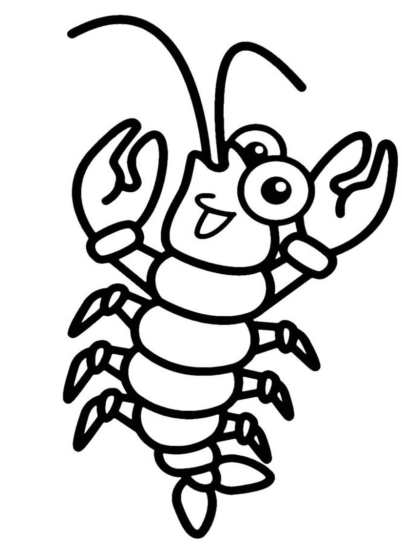 Garnele kostenlos druckbare einfach