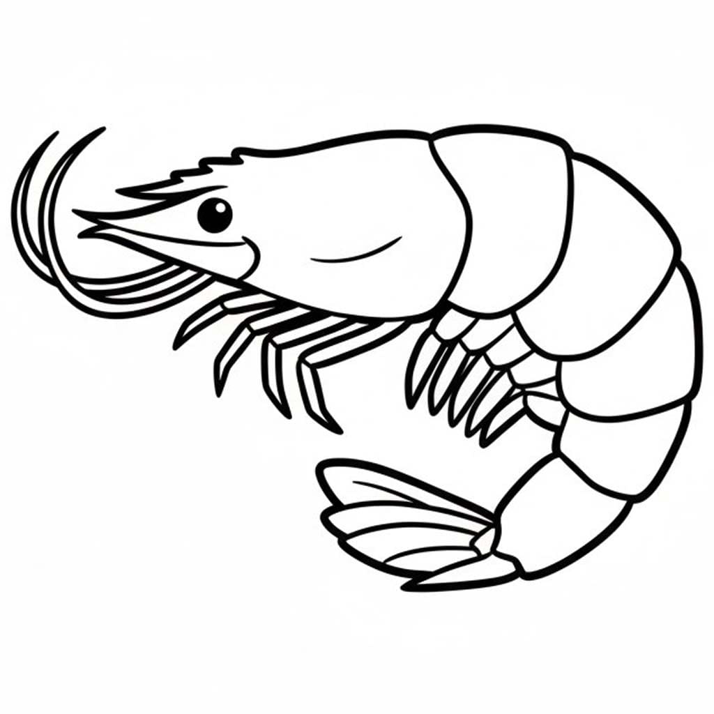 Garnele kostenlos druckbare schlicht