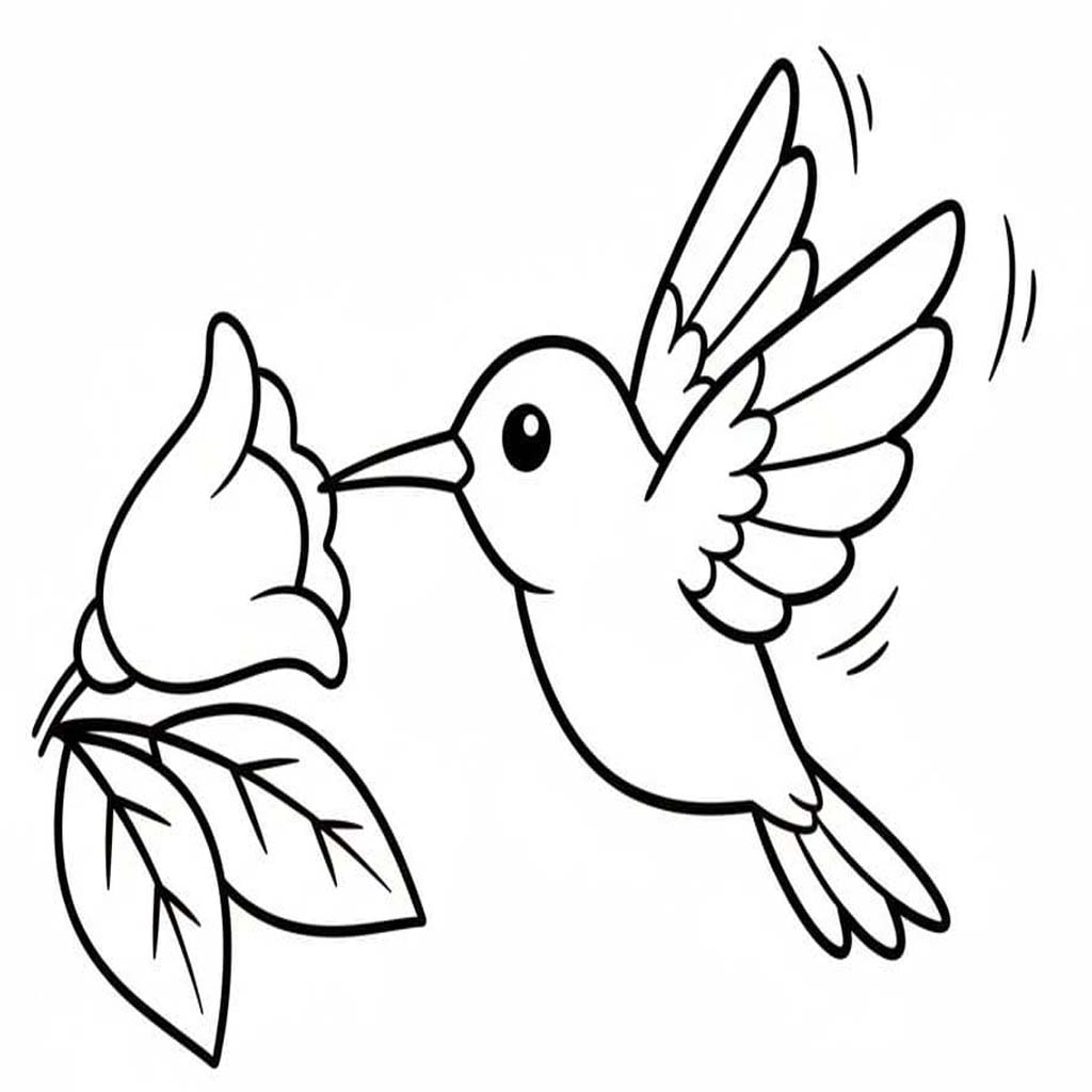 Kolibri druckbare einfach