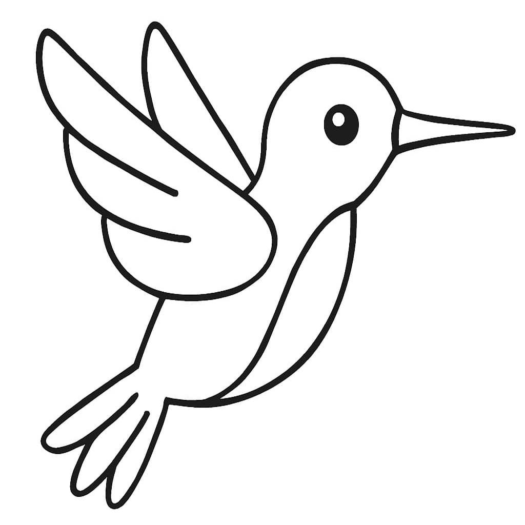 Kolibri druckbare schlicht