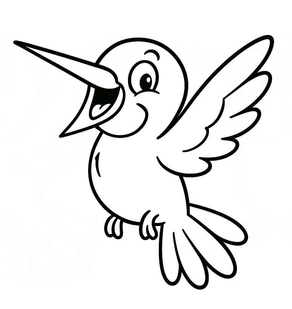 Kolibri kostenlos druckbare schlicht