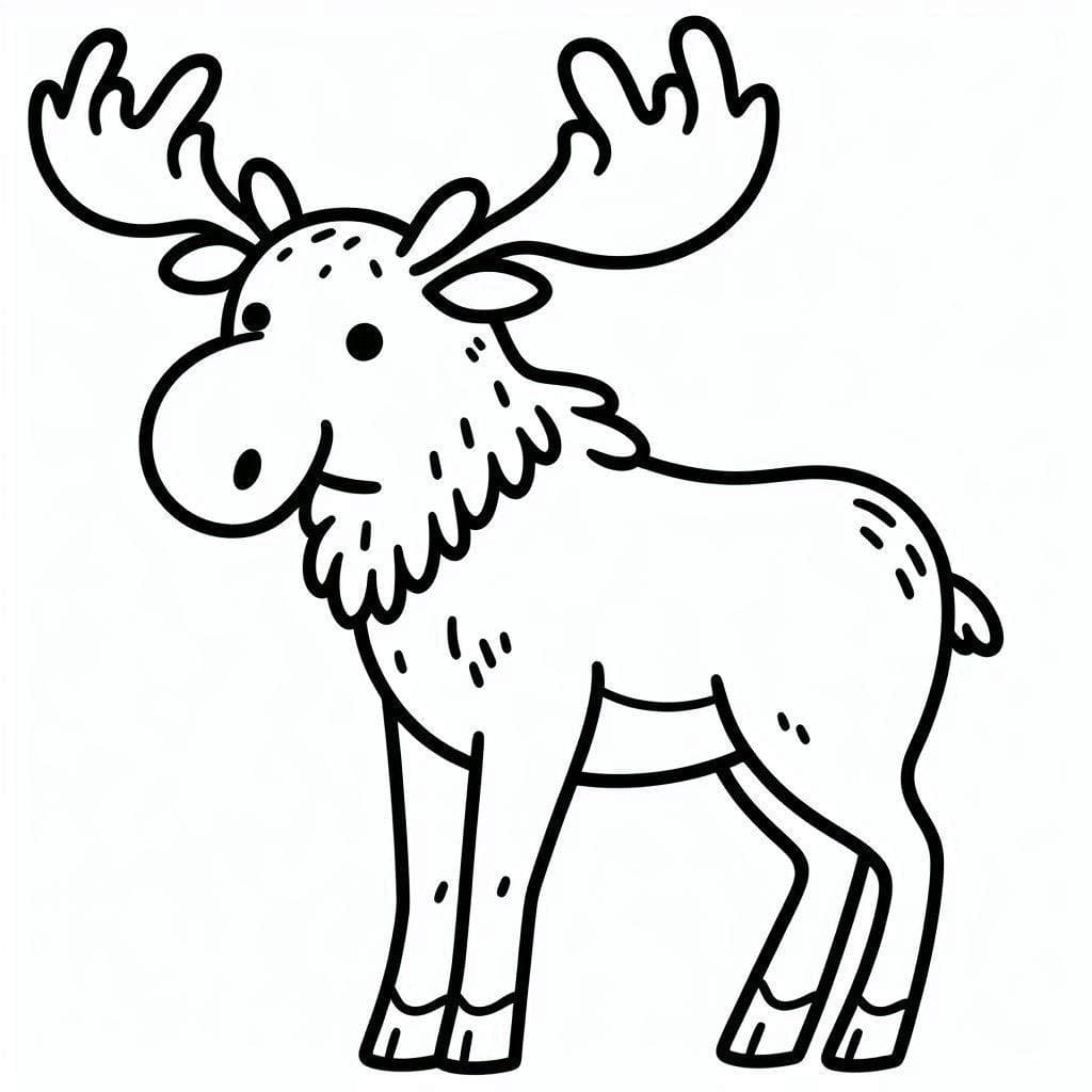 Kostenlos druckbare Elch