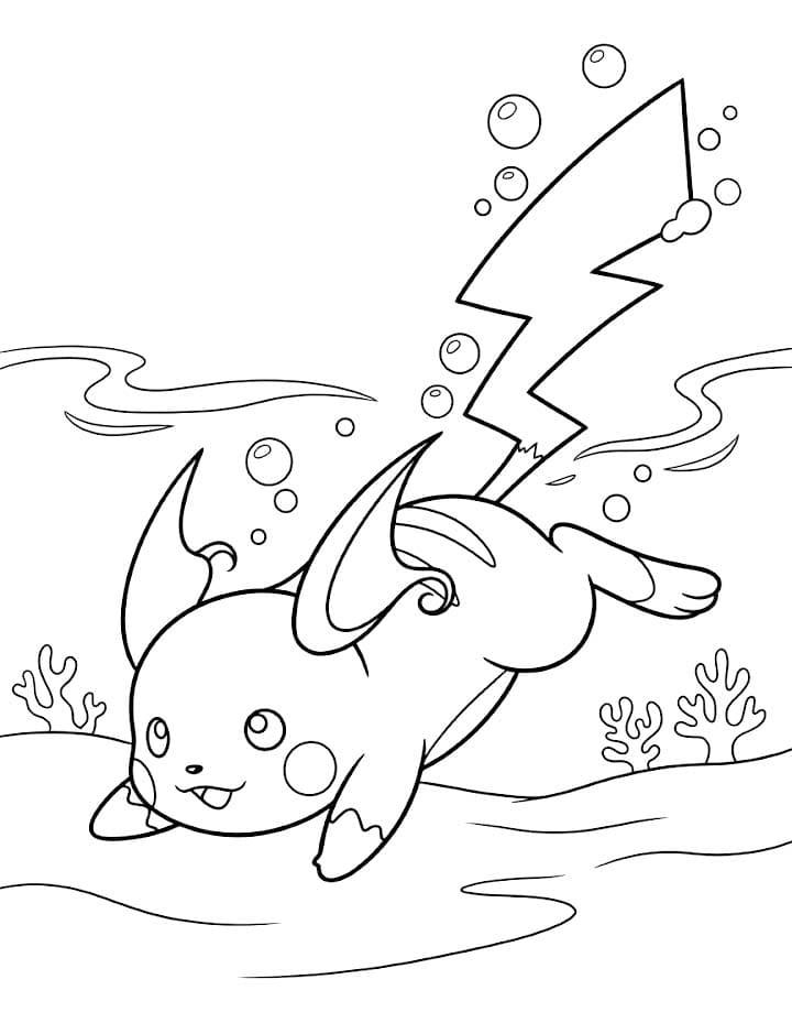 Kostenlos druckbare Raichu