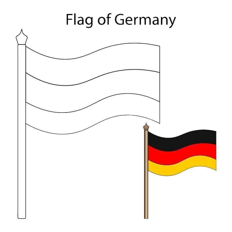 Kostenlos Flagge Deutschlands