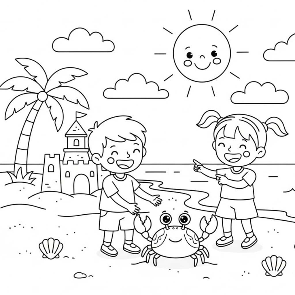 Krabbe druckbare schlicht