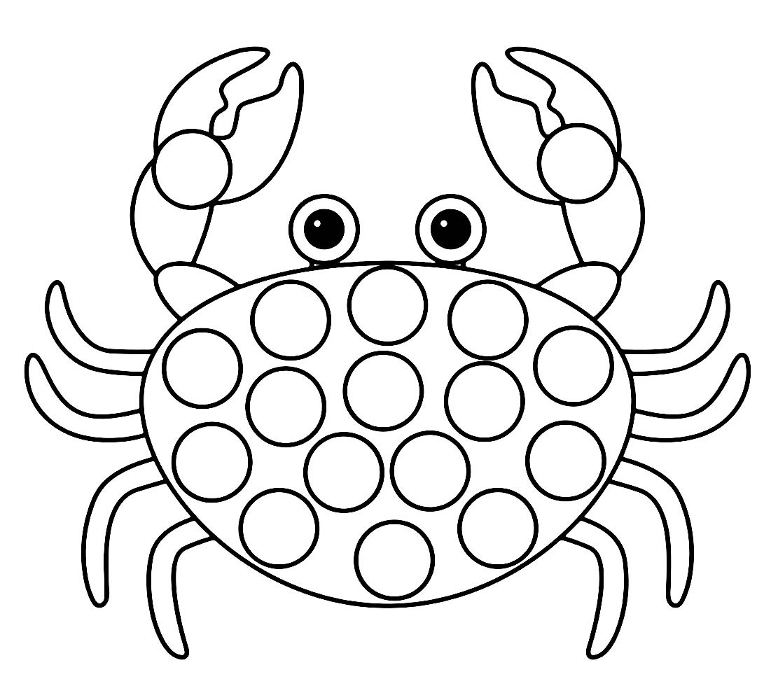 Krabbe kostenlos für Kinder